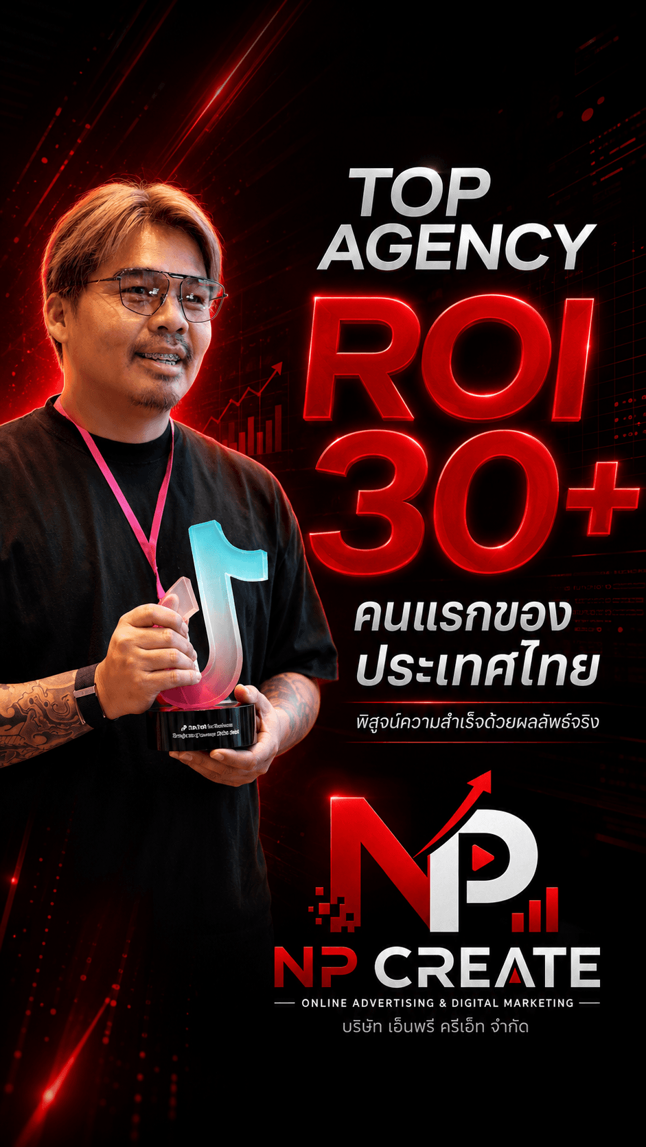 NP Create — Top Agency ROI 30+ คนแรกของประเทศไทย